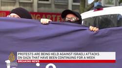 War sparks global protests: Rallies back Israeli and Palestinian causes News Clip