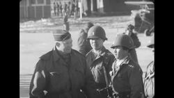 US president-elect Dwight Eisenhower inspects UN troops in Pyeongtaek, South Korea News Clip
