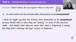 Writing a nuanced response on the manipulation of language in 'Animal Farm' Instructional Video