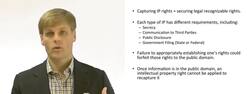 Capturing or Securing Intellectual Property Rights Instructional Video