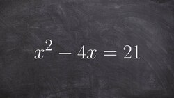 Solving a quadratic equation when not equal to zero by factoring Instructional Video