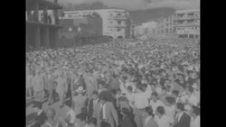 Construction boom in oil-rich Venezuela continues; Pres. Jimenez dedicates the Centro Bolivar News Clip