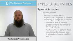 Activity-Based Costing - Types of Activities Instructional Video