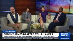 Bronny James, the son of LeBron James, taken by Lakers with 55th pick in NBA draft News Clip
