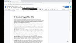 Access Revision History in Google Docs Instructional Video