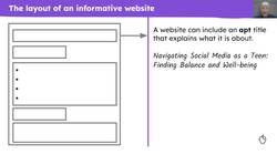 Using the conventions of website content creatively Instructional Video