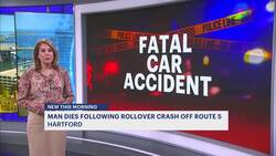 Man dies in rollover crash in Hartford News Clip