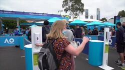 CLEAN : Fans arrive for delayed Australian Open tennis Grand Slam News Clip