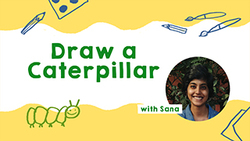 Caterpillar Drawing Guide Instructional Video