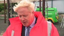 UK PM Boris Johnson visits training facility in County Durham News Clip