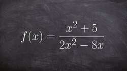 How to write the domain of a rational function Instructional Video