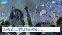 President Trump Fires Defense Secretary Mark Esper Via Twitter News Clip
