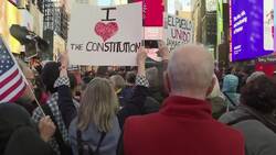 Thousands gather in Times Square for 'No Kings Day' News Clip