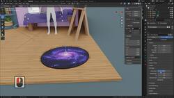 Mastering the Art of Isometric Room Design in Blender 3 - Creating Starry Carpet Using Particle System Instructional Video