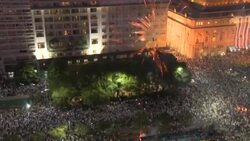 CLEAN : Argentinians celebrate World Cup title in Buenos Aires News Clip
