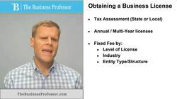 Obtain a Business License Instructional Video