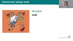 Rich vocabulary associated with eating Instructional Video