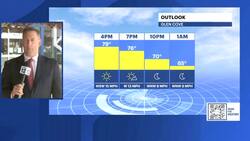 Sunny with a high near 82 to start the workweek News Clip