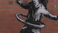 Banksy-style work appears in Nottingham News Clip