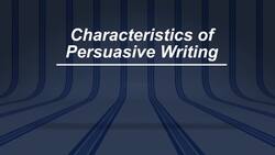 Persuasive Writing Instructional Video