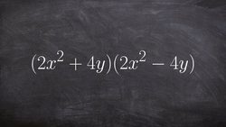 How to Use the Foil Face to Multiply Binomials - Math Tutorial Instructional Video
