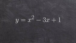 Learn how to graph a quadratic in standard form using a table and axis of symmetry Instructional Video