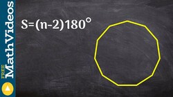 How to find the sum of all interior angles of a polygon ex 2 Instructional Video