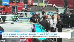 Increased Policing In Times Square Amid Search For Shooting Suspect News Clip