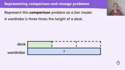 Solve comparison and change problems using multiplication Instructional Video