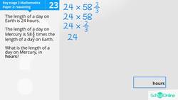 KS2 Primary Maths Age 13-17 - Fractions, Decimals and Percentages: Multiplying Fractions - Explained Instructional Video