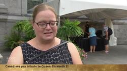 Canadians pay tribute to Queen Elizabeth News Clip