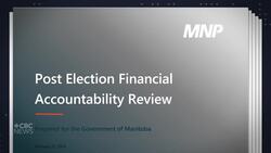 Previous Manitoba government made questionable spending decisions: consultant News Clip