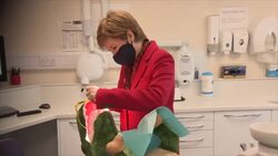 Nicola Sturgeon meeting dentists on campaign trail News Clip