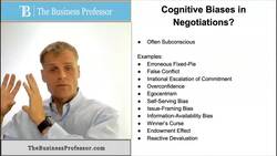 Cognitive Biases in Negotiation Instructional Video