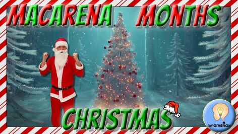 Macarena Months Christmas | Calendar Song | Months Song