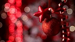 New Year's background. Christmas toys on the background of a New Year's garland. Stock Footage