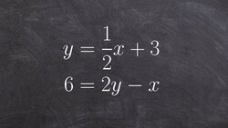 Solving a system of equation with infinite solutions using substitution Instructional Video