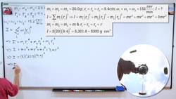 Introductory Moment of Inertia and Rotational Kinetic Energy Problem Instructional Video
