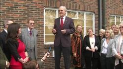 Unveiling of blue plaque to Morecambe and Wise News Clip