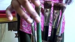 How to Choose Brushes for Fabric Painting Instructional Video