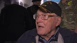 D-Day veterans gather before departure for France News Clip