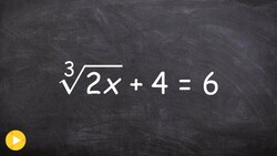 Learning How to Solve a Radical Equation with the Cube Root Instructional Video