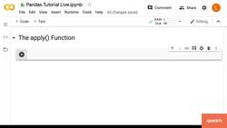 Data Science Prerequisites - Numpy, Matplotlib, and Pandas in Python - The apply() Function Instructional Video