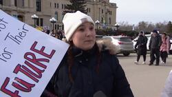 Teachers picketing at Sask. legislature on budget day amid mounting tensions between union and province News Clip