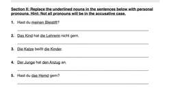 Accusative Pronouns - German 1 WS Explanation - Deutsch lernen Instructional Video