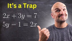 Most obvious way to trick my students with system of equations Instructional Video