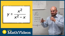 Domain of a rational function with discontinuities Instructional Video