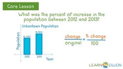Calculating Percent of Increase and Decrease Using Proportions Instructional Video