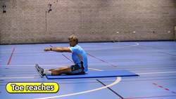 PE fitness circuit ideas › Core | Toe Reaches Instructional Video