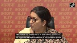 BJP’s Smriti Irani alleges Congress of hiding facts about Manipur violence News Clip